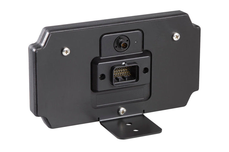 Haltech iC-7 display dash standard mounting bracket for gauge components, shown in black with mounting holes.