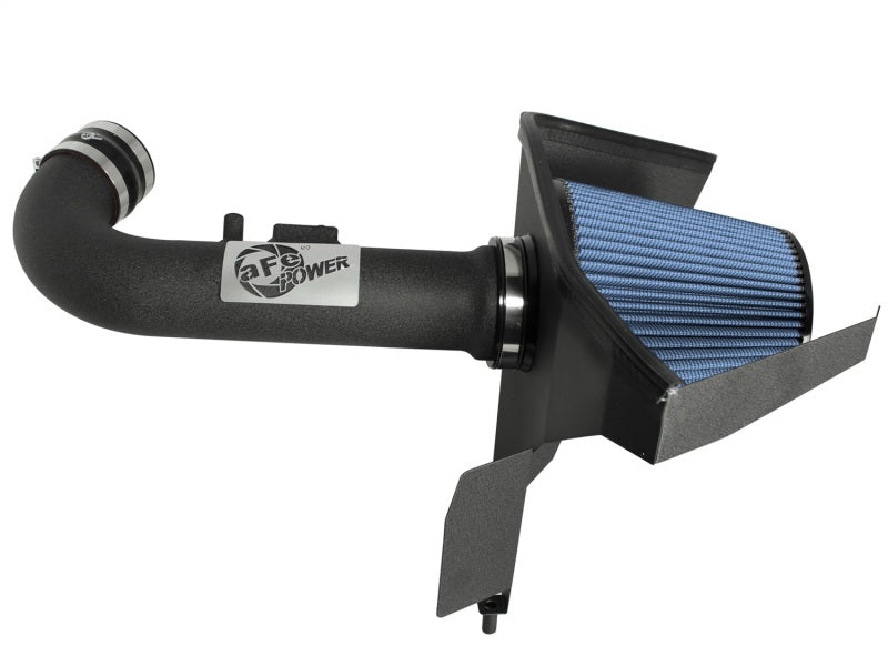 aFe MagnumFORCE Stage-2 PRO 5R cold air intake installed in a 2012-2014 Chevrolet Camaro V6 3.6L engine bay with high-performance filter