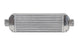 Vibrant air-to-air intercooler core with end tanks, 18x6.5x3.25 inches, featuring 2.5-inch in/out ports, designed for high-performance cooling.