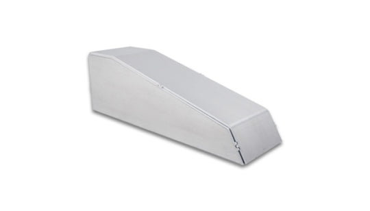 Vibrant 12853 aluminum I/C end tank for forced induction, 3.5-inch wide, 12-inch long, 3.87-inch tall, with vertical I/C core.