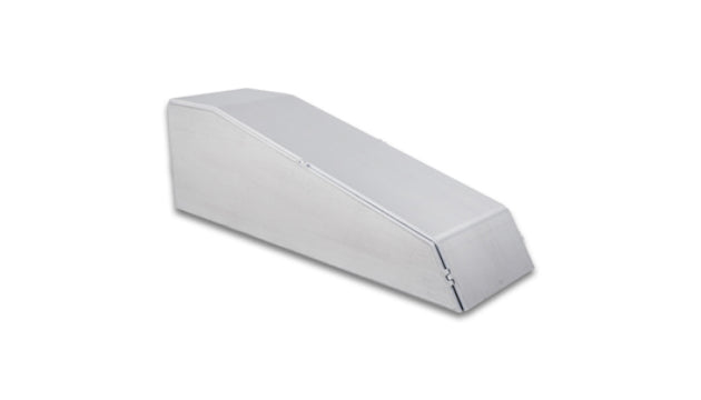 Vibrant 12853 aluminum I/C end tank for forced induction, 3.5-inch wide, 12-inch long, 3.87-inch tall, with vertical I/C core.
