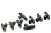 DeatschWerks 42lb fuel injector set for 8-cylinder LS2, 5.7L, and 6.1L HEMI engines, featuring high-performance automotive injectors