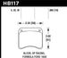 Blue Hawk AP Racing CP3696 9012 brake pads for racing, featuring high-performance brake pad design and branding.