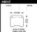 Blue Hawk AP Racing CP3696 9012 brake pads for racing, featuring high-performance brake pad design and branding.