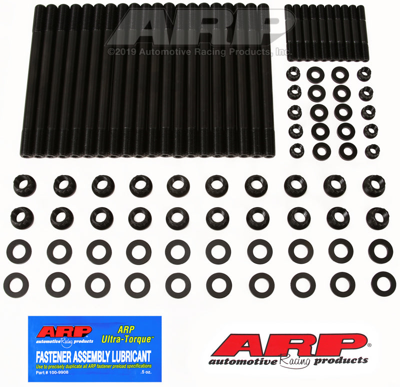 ARP Chrysler 5.7L/6.1L Hemi head stud and bolt kit with metal studs and bolts for engine performance and durability.