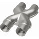 MagnaFlow Smooth Trans X 2.25/2.25 stainless steel X pipe for exhaust system, shown in the image.