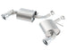 Borla axle back exhaust system for 2016 Chevy Camaro 2.0L Turbo, rear section with polished tips and dual exhaust outlets.