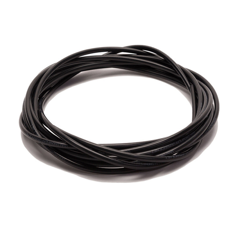 Black 20ft. high-temp water nylon tubing from Snow Performance, designed for injection pump components in automotive applications.
