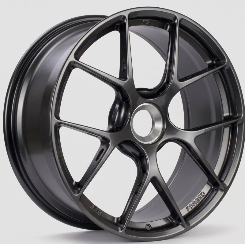 BBS FI-R EVO 20x11 forged wheel with centerlock, ET50 offset, in Neodyme finish, close-up view of wheel details.