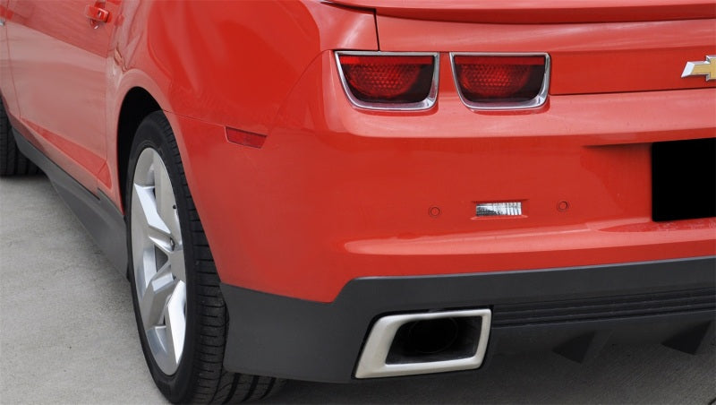CORSA Performance Catback exhaust for 2011-2013 Chevrolet Camaro SS 6.2L V8 manual, shows pipes and factory bezels without tips.