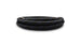 Vibrant -6 AN two-tone black and blue nylon braided flex hose, 10-foot roll, durable and flexible for automotive or industrial use.