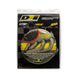 DEI Titanium Exhaust Wrap 1in x 50ft, heat-resistant sleeve for automotive exhaust systems, shown in the image.