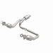 MagnaFlow catalytic converter direct fit for 2014-2016 GMC Sierra 1500 V6 4.3L engine, showing the new metal component with inlet and outlet.