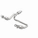 MagnaFlow catalytic converter direct fit for 2014-2016 GMC Sierra 1500 V6 4.3L engine, showing the new metal component with inlet and outlet.