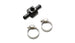 Vibrant inline barbed union fitting for 5/16 inch ID hose with 1/8 inch NPT port, used for hose connections and fluid transfer.