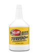 Red Line 75W90NS gear oil quart container with colorful label, designed for automotive gear lubrication.