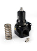 Aeromotive fuel pressure regulator with adjustable 30-120 PSI, .500 valve, two AN-12 inlets, and AN-12 return fitting on metallic body.