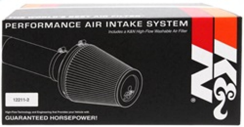 K&N Engineering cold air intake kit for 2010-2014 Chevy Camaro V8 6.2L, featuring the performance air filter and intake tubing.