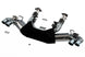 Borla catback exhaust system for 2020 Chevrolet Corvette C8 with dual round A/C tips, 3-inch diameter, polished finish.