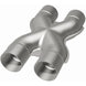 MagnaFlow Smooth Trans X 2.5/2.5 X 12 stainless steel X pipe for vehicle exhaust systems.