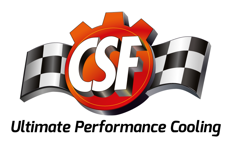 CSF Universal Large Single-Pass Oil Cooler with M22 x 1.5 fittings, 12-inch length, 9.33-inch height, and 2.16-inch width.