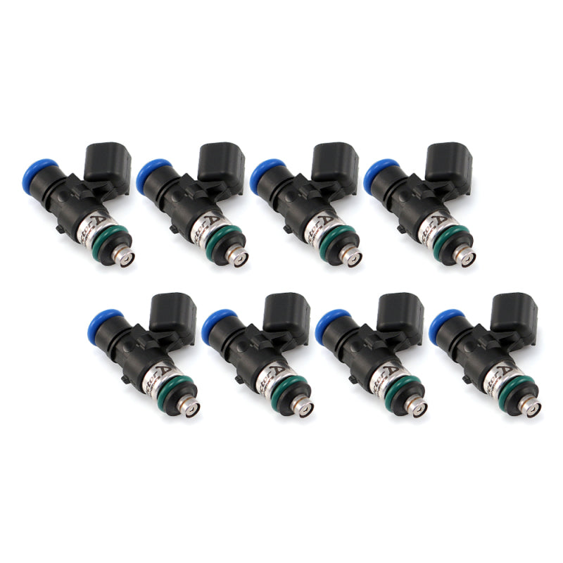 Injector Dynamics 1340cc fuel injectors, 35mm length, no adaptor top, 14mm O-ring, set of 8, for high-performance fuel systems