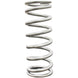 Silver QA1 2-1/2 inch ID high travel coilover spring, 9-inch length, rated for 250 lbs/in, powder coated finish.