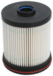 K&N Engineering universal fuel filter with 40.016-inch length and 3.438-inch outer diameter, designed for vehicle fuel systems.