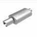 MagnaFlow muffler with tip, model RS 14X5X8, 3/4 inch, showing the cylindrical shape and polished metal finish.