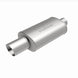 MagnaFlow muffler with tip, model RS 14X5X8, 3/4 inch, showing the cylindrical shape and polished metal finish.