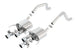 Borla catback exhaust system for Chevy Corvette C7 ZO6 6.2L with quad RD RL tips, center rear exit, without AFM or NPP