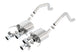 Borla catback exhaust system for Chevy Corvette C7 ZO6 6.2L with quad RD RL tips, center rear exit, without AFM or NPP