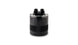 Vibrant small 0.75L 4-port oil catch can assembly with black finish and inlet/outlet ports for engine venting and oil catch.