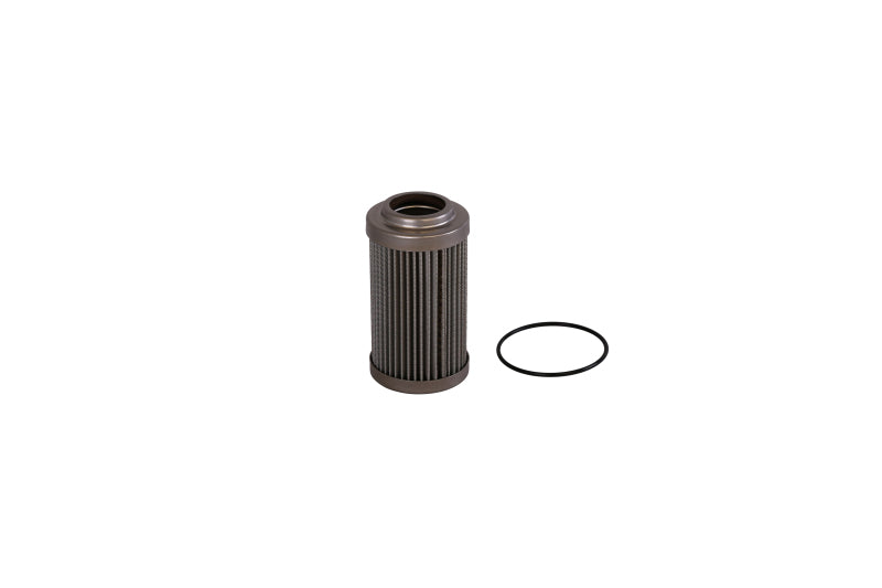 Aeromotive fuel filter replacement with 100 micron stainless steel element for 12304, 12307, 12324 filter assemblies.