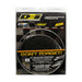 Black DEI Exhaust Wrap 2in x 50ft in Titanium color, designed to insulate exhaust pipes and reduce heat.