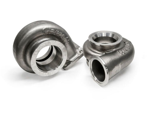 Garrett G40 turbine housing kit with V-band connection, 1.06 A/R, for turbochargers, showing metallic turbine housing components.