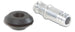 Vibrant 10mm aluminum vacuum hose fitting with rubber grommet, designed for secure connections in automotive or industrial applications.