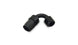Vibrant -4AN 120-degree elbow hose end fitting with black finish, designed for high-performance automotive fluid connections.