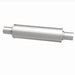 MagnaFlow Mag SS muffler with 14x4x4 inch dimensions and 2x2 inlet/outlet, showcasing the stainless steel construction and polished finish.