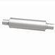 MagnaFlow Mag SS muffler with 14x4x4 inch dimensions and 2x2 inlet/outlet, showcasing the stainless steel construction and polished finish.