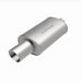 MagnaFlow stainless steel muffler with tip, 14x5x8 inches, 2.25/4 inch inlet and outlet, automotive exhaust part.