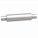 MagnaFlow Mag SS muffler with 14x4x4 inch body and 2.5x2.5 inch inlet and outlet pipes, showing the stainless steel construction.