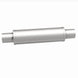 MagnaFlow Mag SS muffler with 14x4x4 inch body and 2.5x2.5 inch inlet and outlet pipes, showing the stainless steel construction.