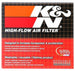 K&N Engineering round drop-in air filter, 2.875-inch ID, 3.875-inch OD, 2-inch height, designed for vehicle air intake systems.