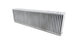 Vibrant vertical flow intercooler core 24-inch length, 6-inch height, 3.5-inch thickness, with aluminum fins and end tanks.