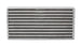 Vibrant universal oil cooler core, 6x10x2 inches, with metal fins and inlet/outlet ports for automotive oil cooling system.