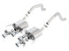 Borla catback exhaust system for 2015 Chevy Corvette C7 Z06 6.2L with quad RD RL tips, center rear exit, without AFM, NPP ATAK.