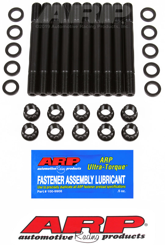 ARP Ford Pinto 2000cc inline 4 head stud and bolt kit installed on engine cylinder head for secure fastening and performance.