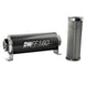 DeatschWerks stainless steel 10AN inline fuel filter housing kit with 10 micron filtration, 160mm length for universal automotive use.