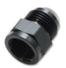 Vibrant -8 AN female to -12 AN male expander adapter fitting for automotive fluid systems, shown in close-up detail.